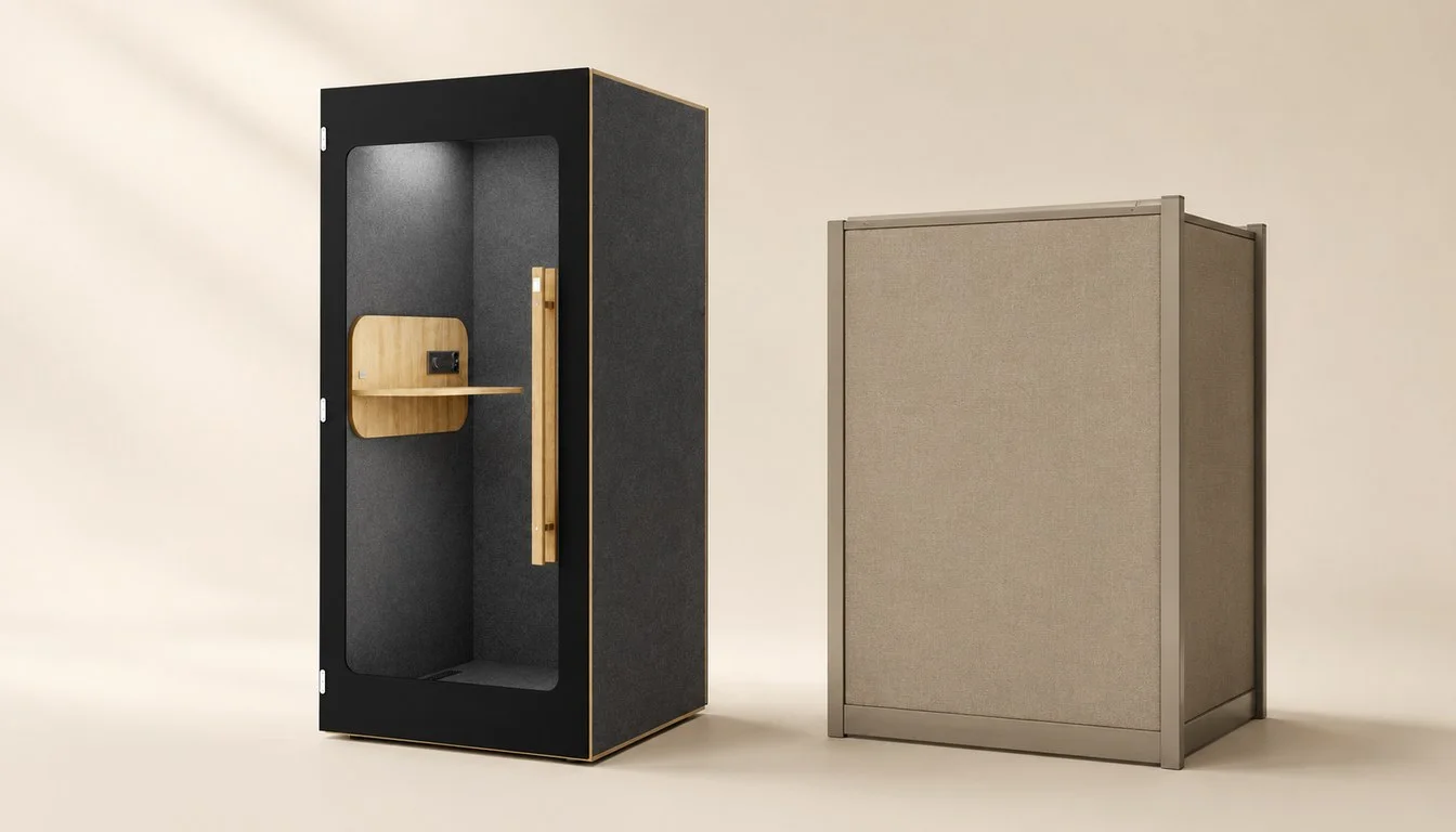 Cabine acoustique vs cloison de bureau : laquelle choisir ?